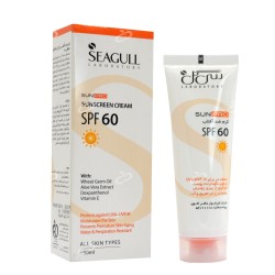 سی گل-کرم ضدافتاب SPF 60 انواع پوست سی گل  بی رنگ