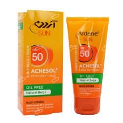 آردن-کرم ضدافتابSPF50 فاقد چربی اردن50گرم بژ طبیعی