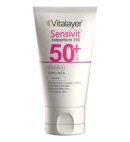 کرم ضد آفتاب بی رنگ ویتالیر مدل Sensivit با SPF50 مناسب پوست حساس حجم 40 میلی لیتر