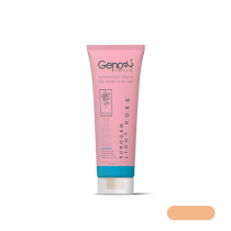 ژنوبایوتیک-کرم ضد آفتاب ژنوبایوتیک SPF50 مناسب پوست خشک و معمولی رنگ رز روشن