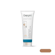 ژنوبایوتیک-کرم ضد آفتاب ژنوبایوتیک SPF50 مناسب پوست خشک و معمولی رنگ بژ تیره