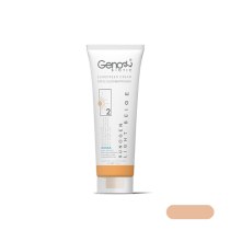 ژنوبایوتیک-کرم ضد آفتاب ژنوبایوتیک SPF50 مناسب پوست چرب و مختلط رنگ بژ روشن
