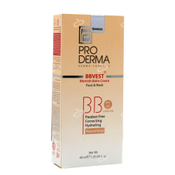 پرودرما-بی بی کرم مرطوب کننده SPF40 صورت برای پوست چرب و جوش دار پرودرما 40 میلی لیتر بژ طبیعی