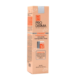 پرودرما-کرم رنگی دور چشم spf30 پوشاننده و ضدچروک پرودرما 20 میلی لیتر