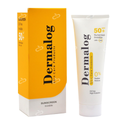 درمالوگ-کرم ضدافتاب spf50 فاقد چربی درمالوگ بی رنگ 50 میلی لیتر