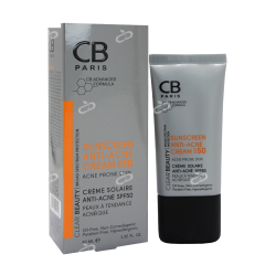سی بی پاریس-کرم ضدافتاب SPF50 پوست مستعد اکنه سی بی پاریس