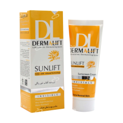 درمالیفت-کرم ضدافتاب SPF50 پوست خشک بی رنگ درمالیفت