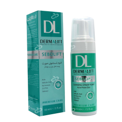 درمالیفت-فوم شستشو صورت پوست چرب و جوش دار سبولیفت درمالیفت