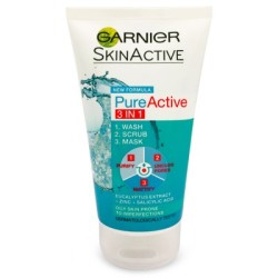 گارنیر-اسکراب پاک کننده پوست مدل Pure Active 3in1