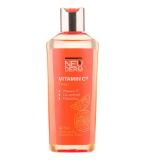 نئودرم-تونر پاک کننده پوست صورت حاوی ویتامین C مناسب پوست نرمال 200میل